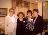 from left:  Pat Paolella, Carol Padula, Nancy Woodward, Alise Syslo Crawford (Photo courtesy of Joe DiCiolla)