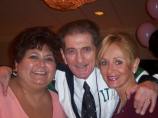 Dick Biondi with Betti Marino-Wasek and Mimi Geiger (Photo courtesy of Betti Marino-Wasek)