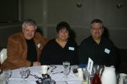 Bob Wasek, Betti Marino-Wasek ('65, President of Friends of OLA), Michael Marino, Betti's brother and Fire Chief of Elmwood Park