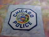 FOLA Quilt  (12/18/04) - Sample square with tribute to Chicago Police Department (Photo Courtesty of Chris Anderson)