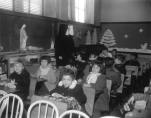 This appears to be an OLA class in one of the substitute schools (perhaps Cameron) to which OLA students were sent after the fire and before the new OLA school was completed.