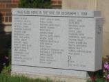 Memorial listing remaining children who died in the OLA fire. (Photo courtesy of Robert Johncola)
