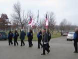 The Royal Airs Drum and Bugle Corps memorial at Queen of Heaven Cemetery, December 2, 2012. (Photo Courtesy of Burt Convey)