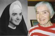Sister Mary Remi Caldwell in 1960 and 2003. Sister Remi was a very popular Kindergarten teacher at Our Lady of the Angels at the time of the fire in 1958. She was born May 2, 1923 in Milwaukee, Wisconsin, one of eight children (five girls and three boys) of Francis and Margaret Fitzsimmons Caldwell. Sister Remi entered the BVM congregation on Sept. 8, 1941, and professed her final vows on Aug. 15, 1949. In her 66 years as a BVM sister, she was a school administrator and taught Kindergarten and primary school in Kansas City, Milwaukee, Phoenix, Glendale California, and Chicago. Sister Remi spent her retirement years living at the BVM Motherhouse in Dubuque, Iowa, where she passed away on February 21, 2008 at the age of 84.