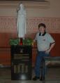 Webmaster Eric Morgan at the OLA Memorial in Holy Family Church on January 9, 2004. (Photo Courtesy of Jim Grosso)