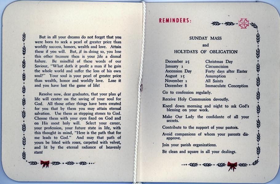 OLA Graduation Booklet from 1944, pages 5-6 (Courtesy of Frank Mason)