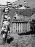 Phyllis Cannello, sister of Joe Cannello, in May 1958. As Joe says, 'check out the Wild Bill Hicock outfit.' (Photo Courtesy of Joe Cannello)